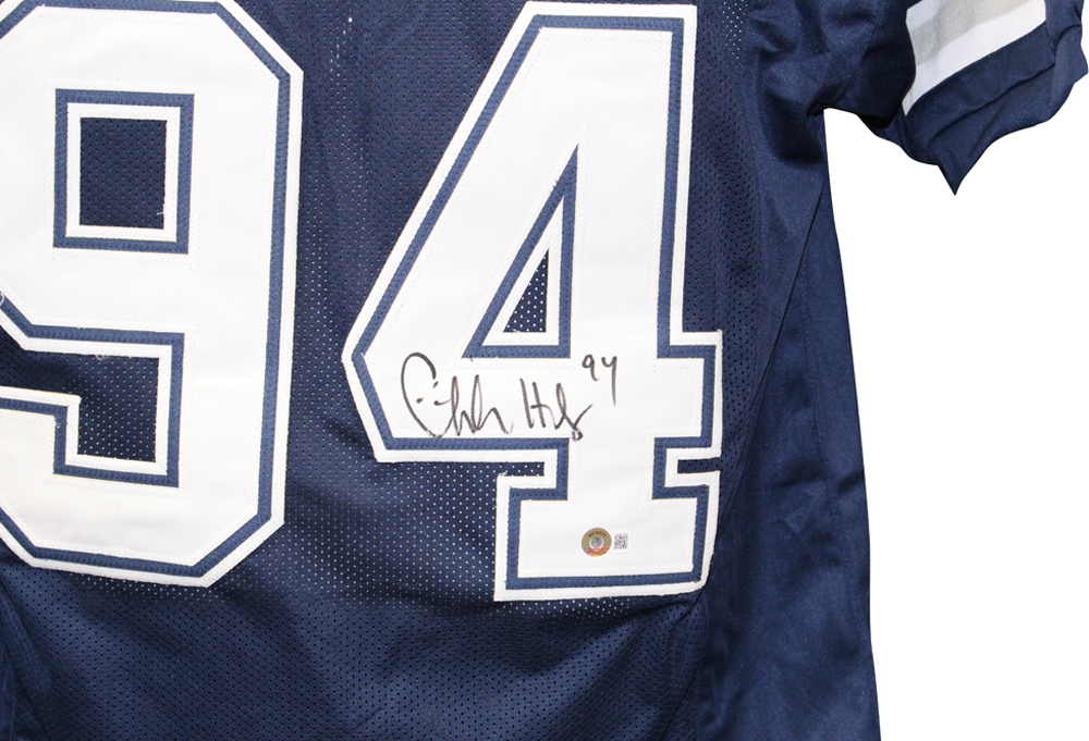 Charles Haley Autographed Dallas Cowboys Pro Style Blue XL Jersey BAS