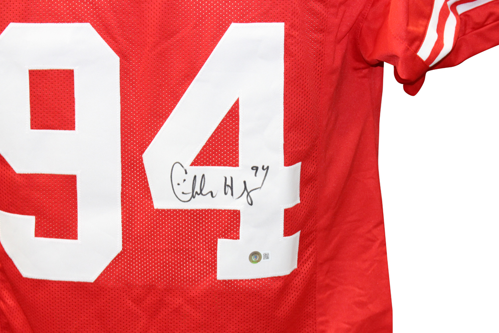 Charles Haley Autographed San Francisco 49ers Pro Style Red XL Jersey BAS –  Denver Autographs