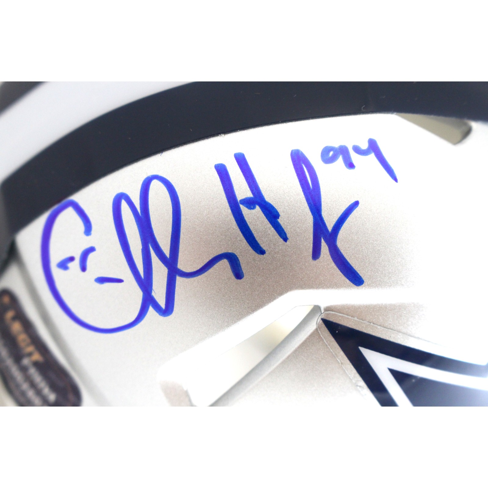 Charles Haley Autographed Dallas Cowboys Mini Helmet Beckett Witness 51705 2 Charles Haley Autographed Dallas Cowboys Mini Helmet Beckett Witness 51705