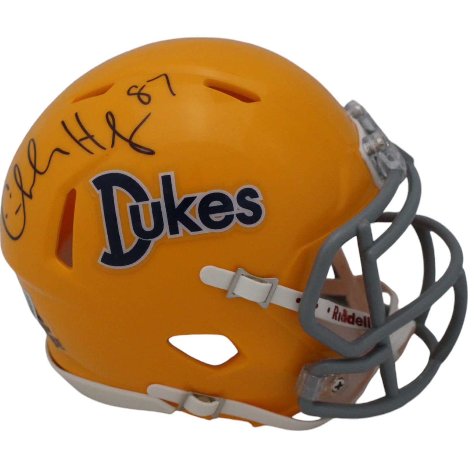 Charles Haley Autographed James Madison Dukes Mini Helmet Beckett 48051