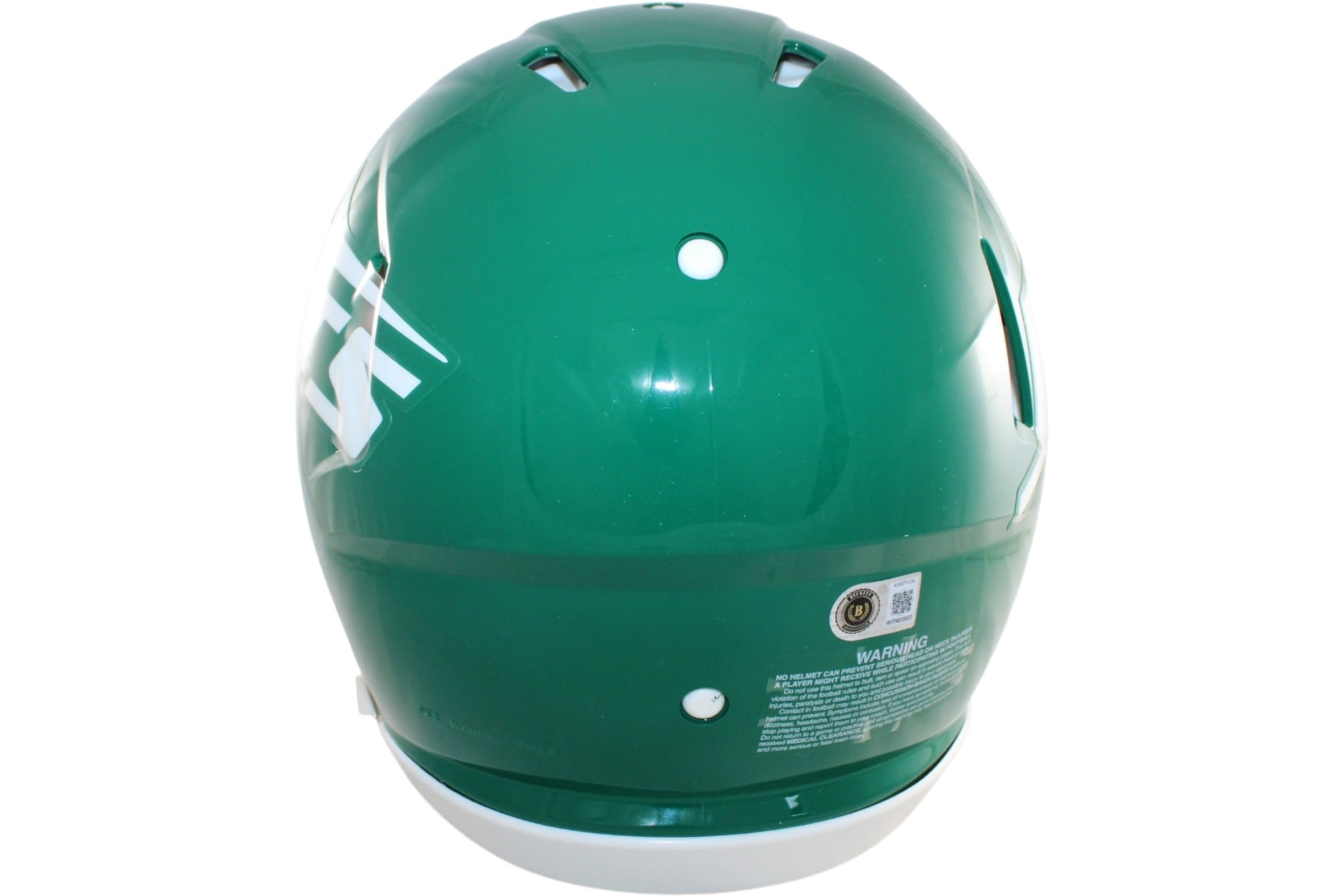 Breece Hall Autographed New York Jets 78-89 TB Helmet Proline Beckett 58539 3 Breece Hall Autographed New York Jets 78-89 TB Helmet Proline Beckett 58539