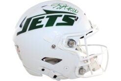 Breece Hall Autographed New York Jets 2026 ALT Helmet Speedflex Beckett 58547