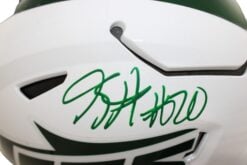 Breece Hall Autographed New York Jets 2026 ALT Helmet Speedflex Beckett 58547