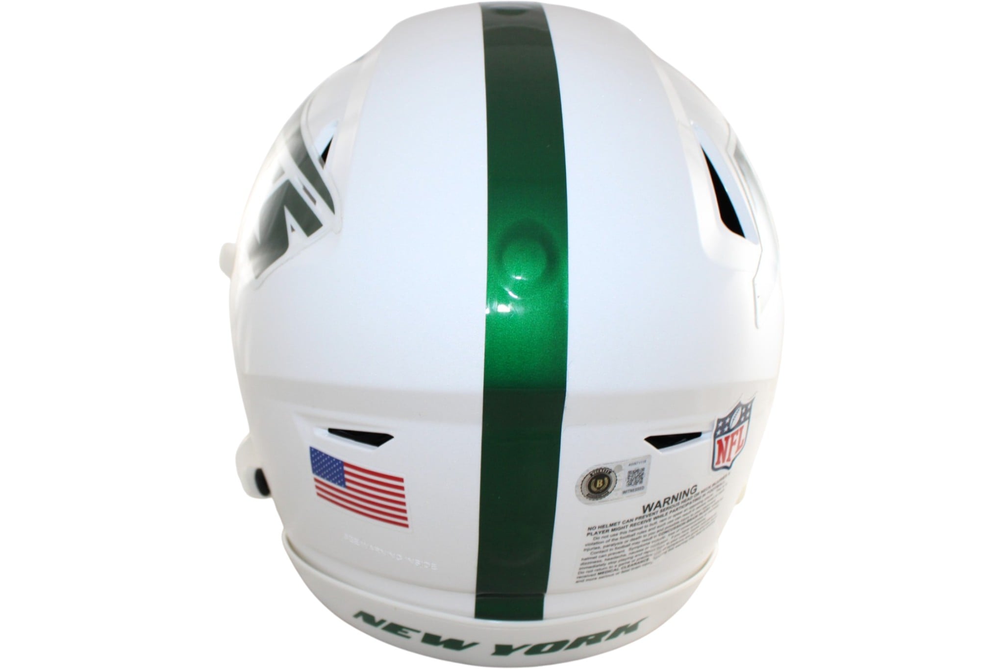 Breece Hall Autographed New York Jets 2026 ALT Helmet Speedflex Beckett 58547 3 Breece Hall Autographed New York Jets 2026 ALT Helmet Speedflex Beckett 58547