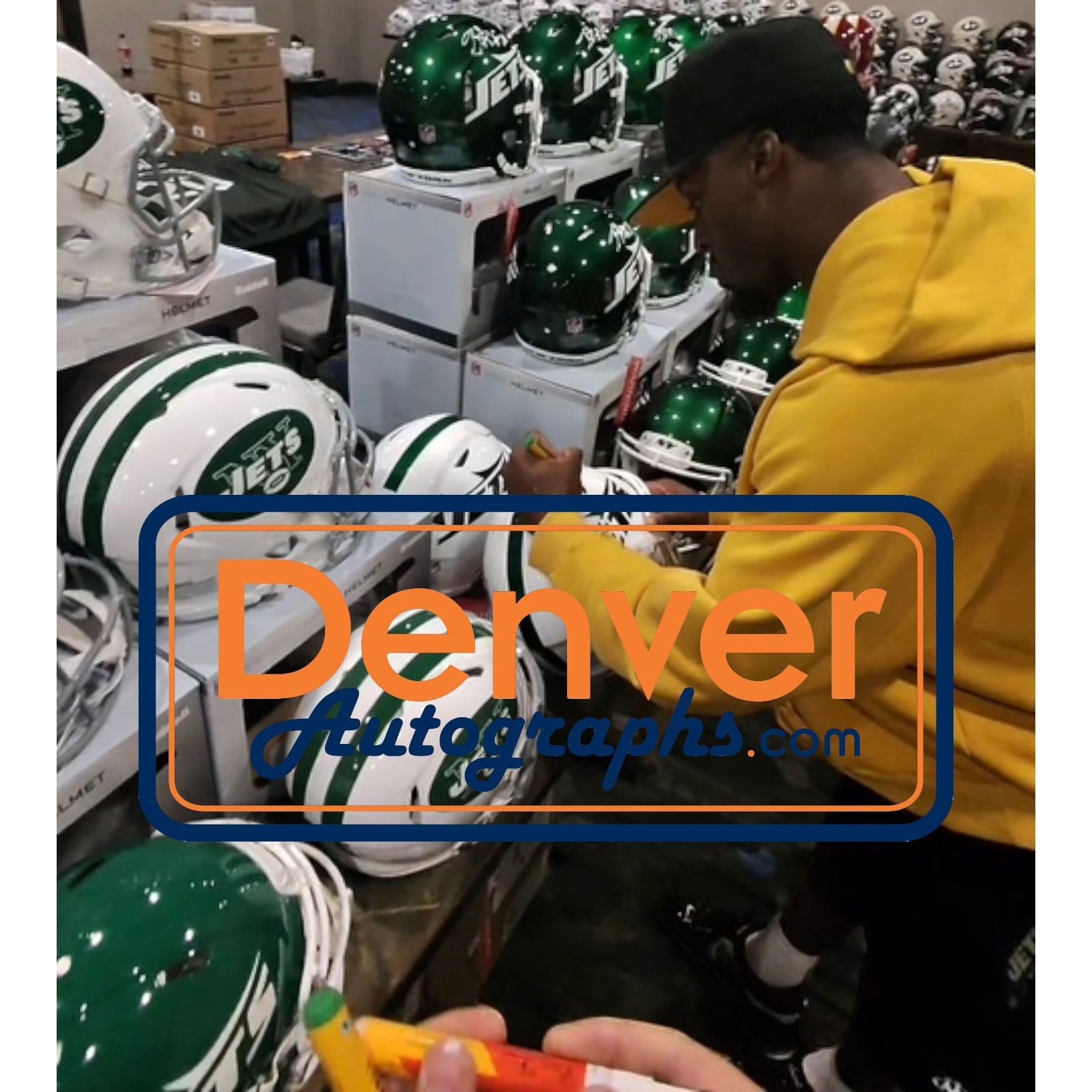 Breece Hall Autographed New York Jets 2026 ALT Helmet Speedflex Beckett 58547 7 Breece Hall Autographed New York Jets 2026 ALT Helmet Speedflex Beckett 58547