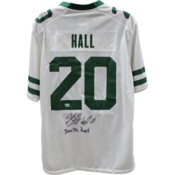 Breece Hall Signed New York Jets White Nike Jersey FAN 46315