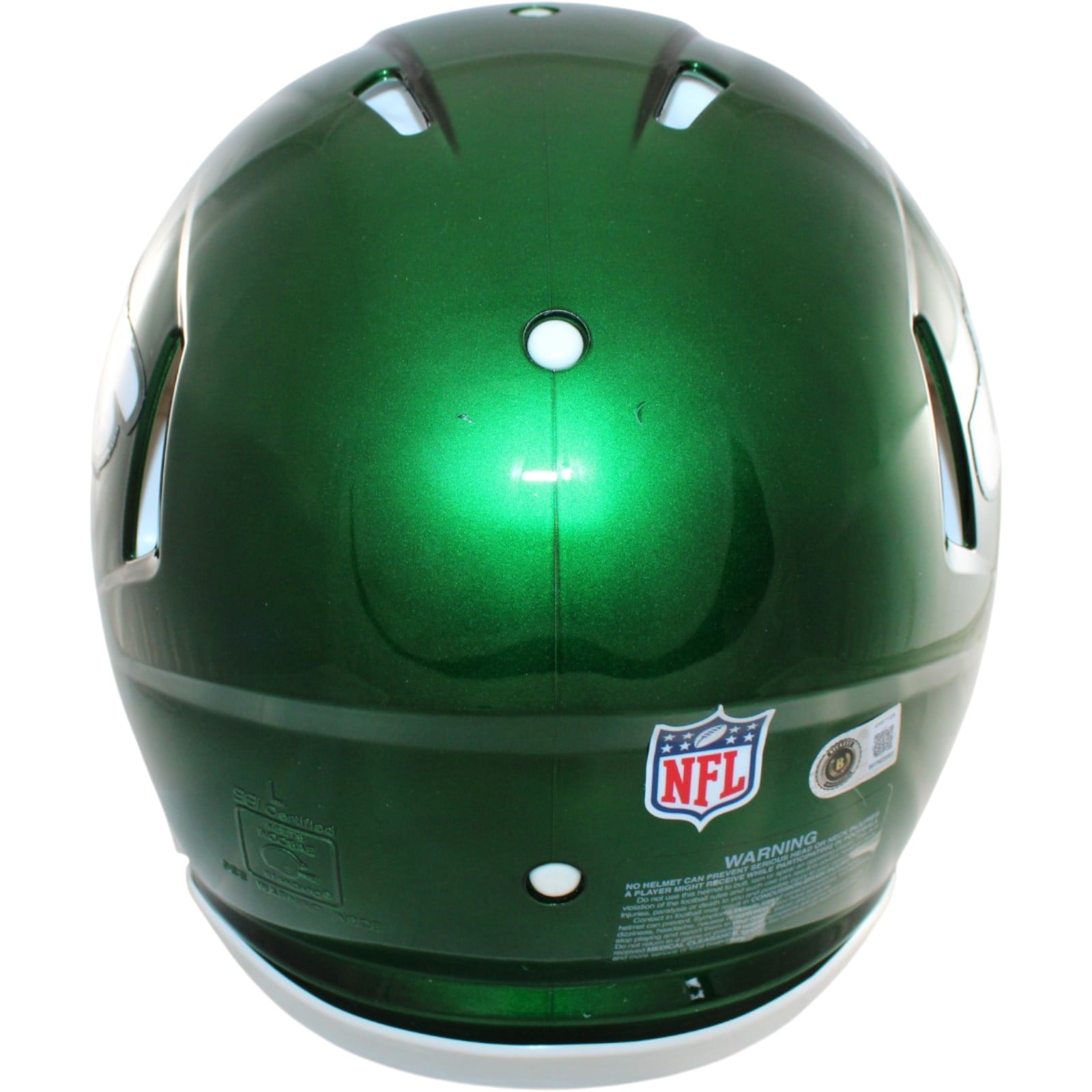 Breece Hall Autographed New York Jets 19-23 TB Helmet Proline Beckett 58535 3 Breece Hall Autographed New York Jets 19-23 TB Helmet Proline Beckett 58535