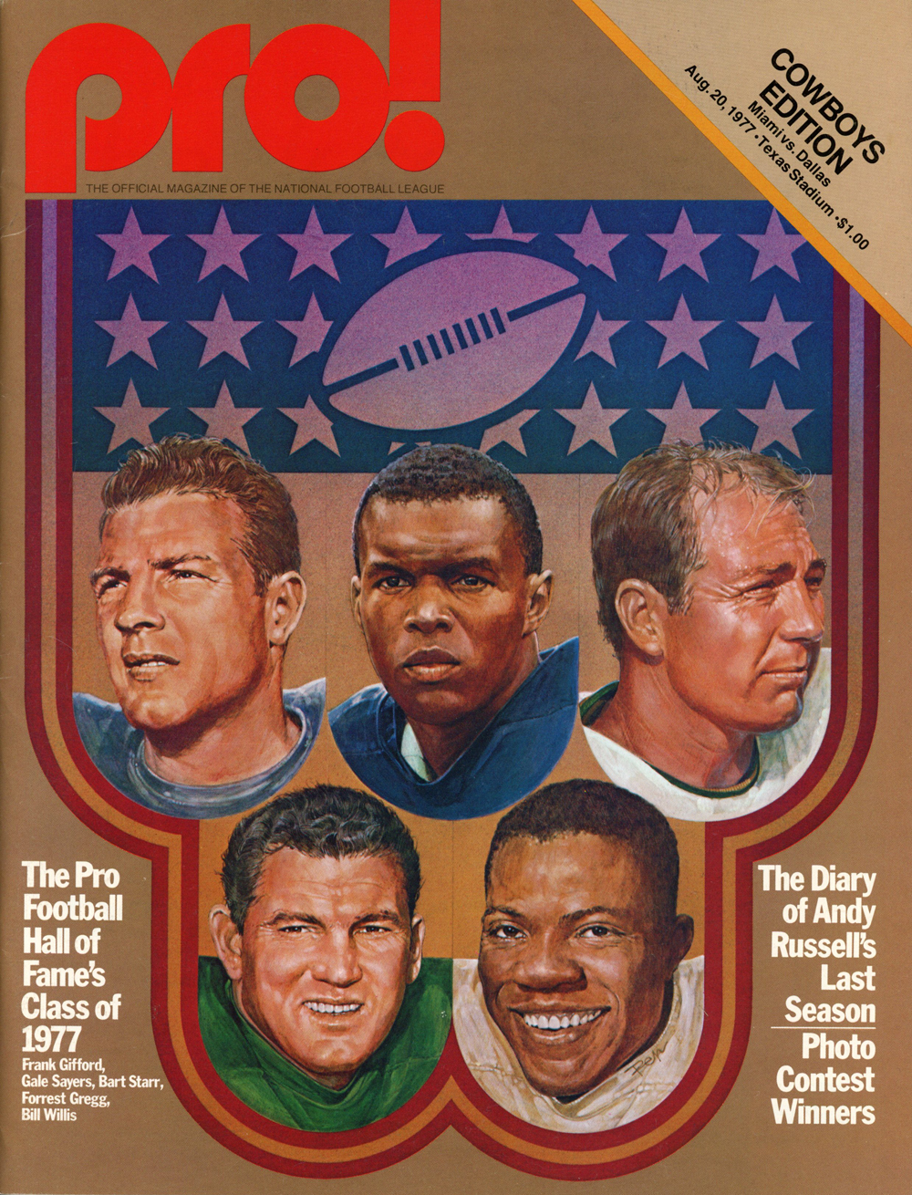 1977 Pro! Hall Of Fame Magazine