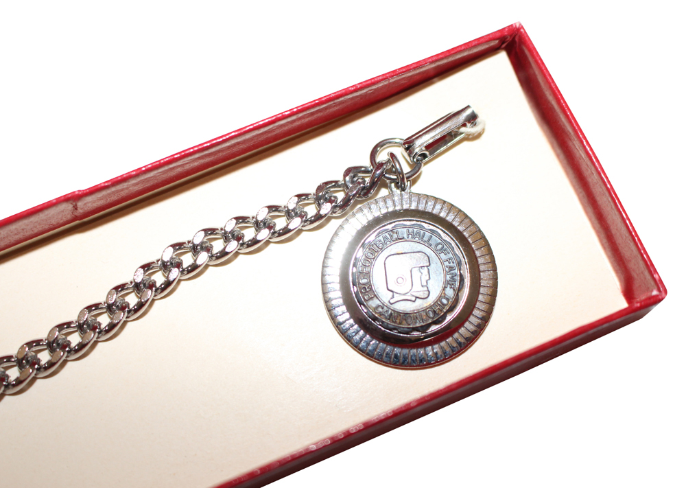 Pro Football Hall Of Fame Souvenir Steel Bracelet As Is