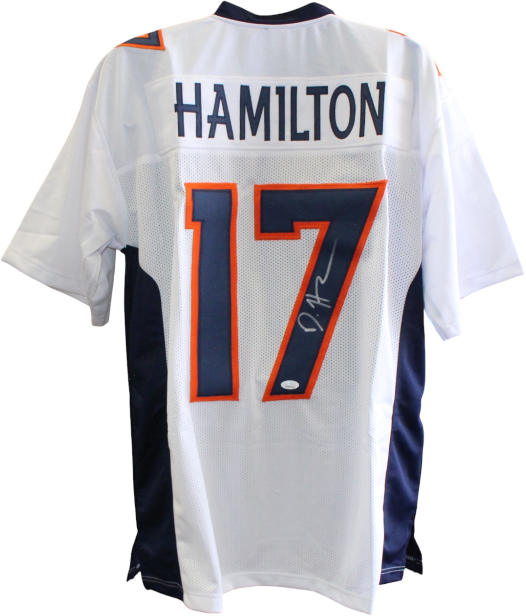 DaeSean Hamilton Autographed/Signed Pro Style Size XL White Jersey JSA 59374