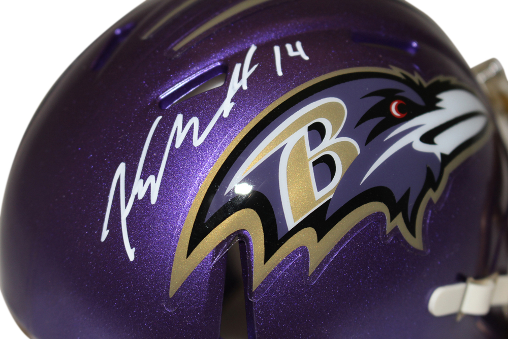 Kyle Hamilton Autographed Baltimore Ravens Flash Mini Helmet Beckett