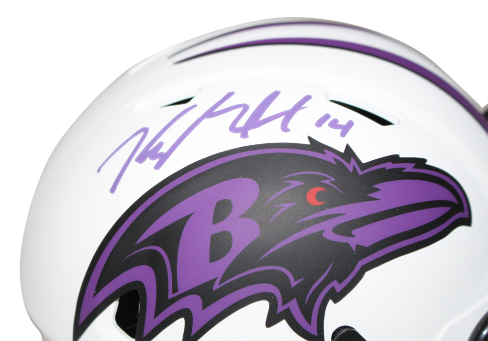 Kyle Hamilton Autographed Baltimore Ravens Lunar Speed Mini Helmet JSA