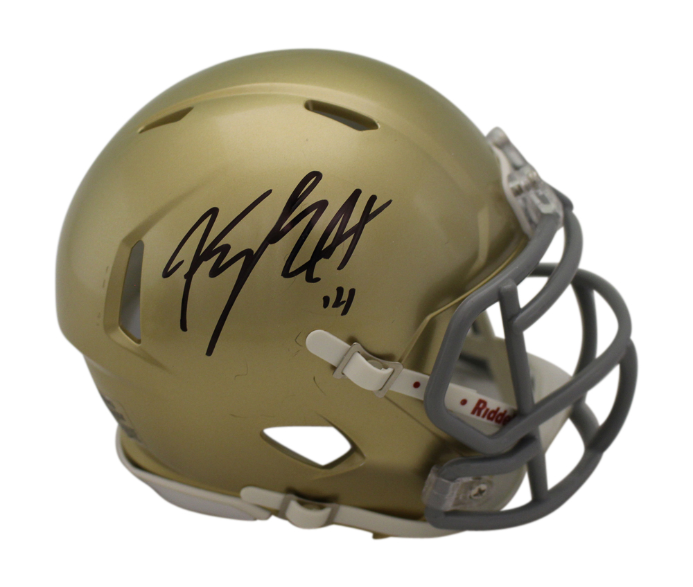 Kyle Hamilton Autographed Notre Dame Fighting Irish Mini Helmet Beckett