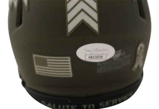 Kyle Hamilton Autographed Baltimore Ravens Salute Speed Mini Helmet JSA