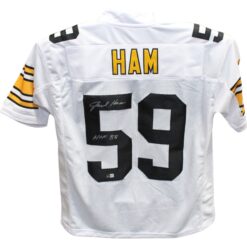 Jack Ham Autographed/Signed Pro Style White Jersey Beckett 
