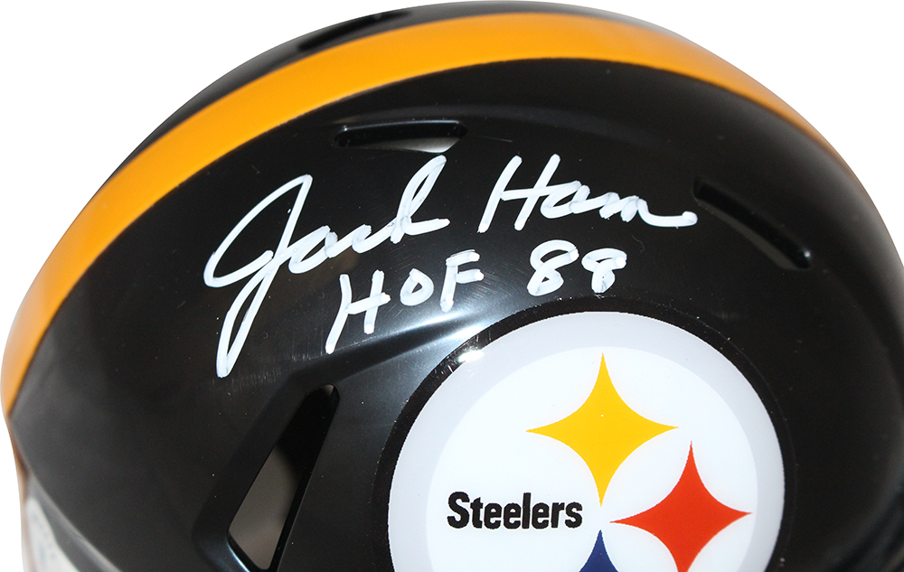 Jack Ham Autographed Pittsburgh Steelers TB 63-76 Mini Helmet Beckett