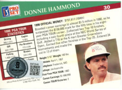 Donnie Hammond Autographed 1991 Pro Set #30 Trading Card Beckett 44858