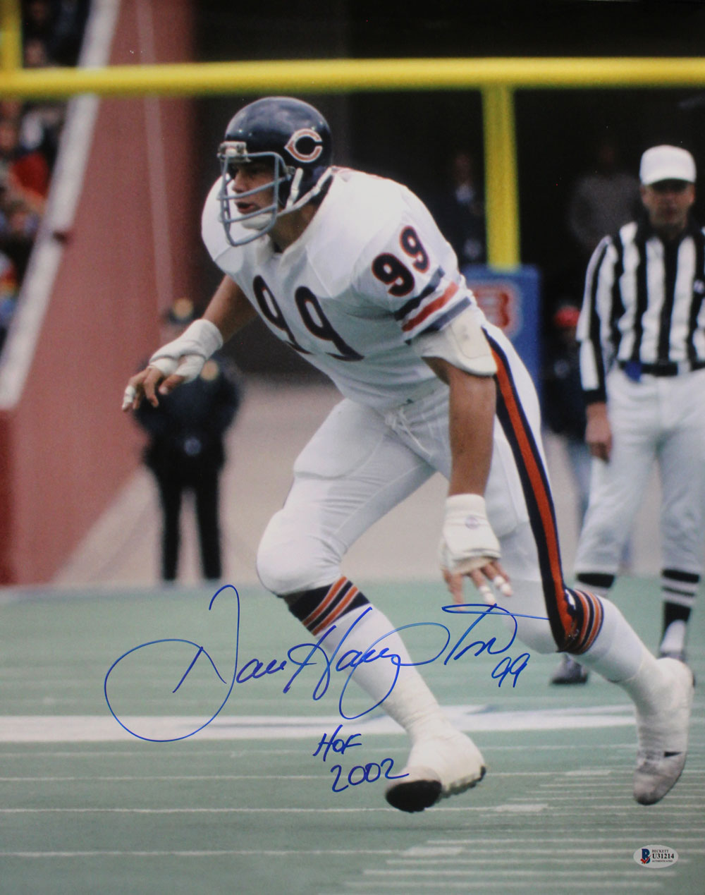 Dan Hampton Autographed/Signed Chicago Bears 16x20 Photo HOF BAS 29111