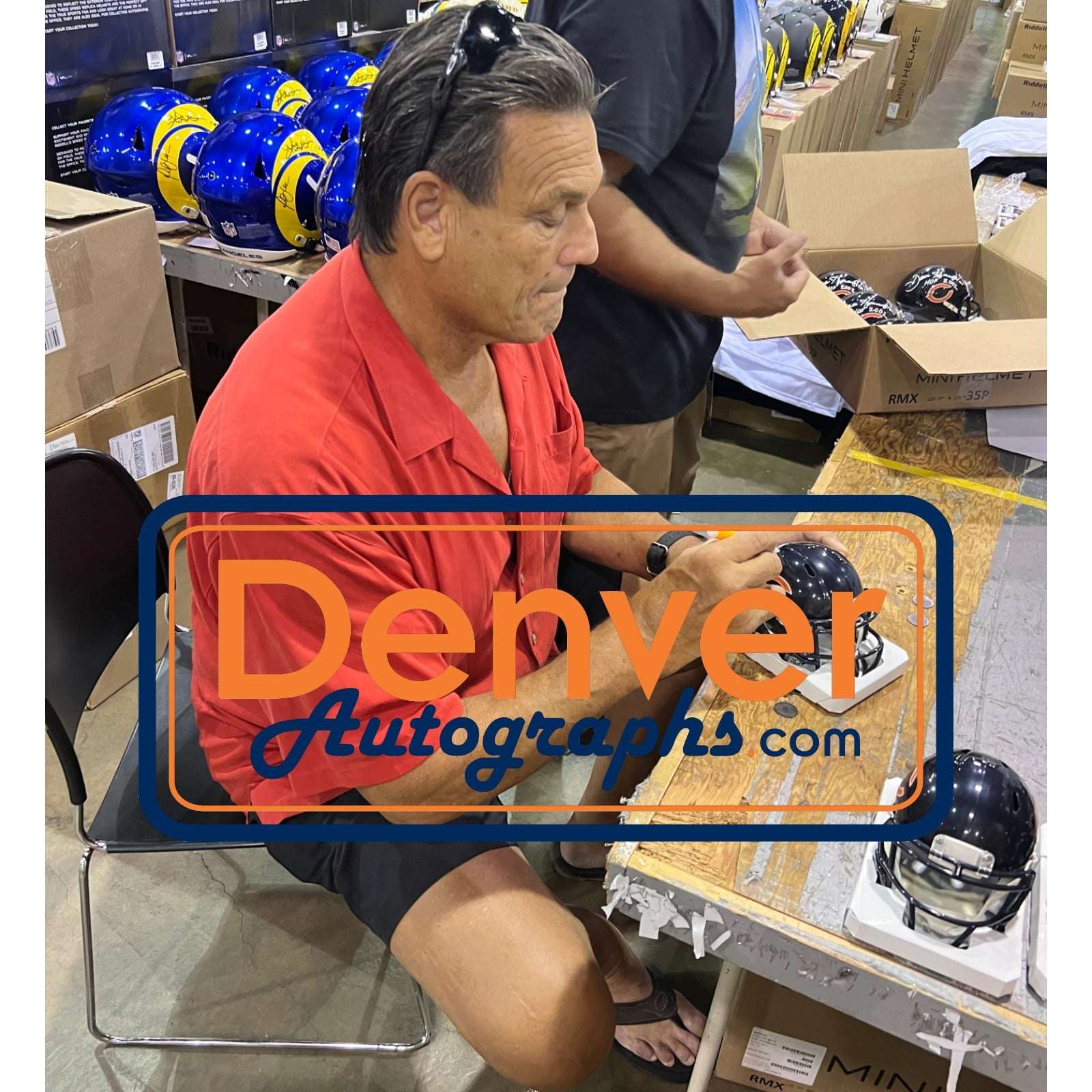 Dan Hampton Autographed Chicago Bears Mini Helmet W/HOF Beckett WIT 58686 6 Dan Hampton Autographed Chicago Bears Mini Helmet W/HOF Beckett WIT 58686