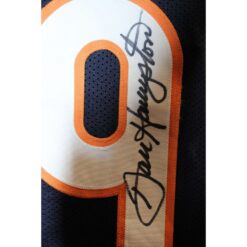 Dan Hampton Autographed/Signed Pro Style Jersey Blue Size XL HOF 02 TRI 58780