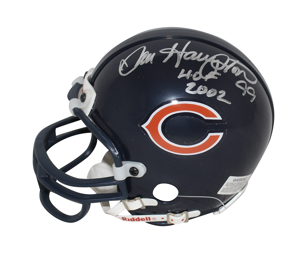 Dan Hampton Autographed/Signed Chicago Bears Mini Helmet HOF BAS 32177