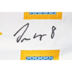 Omarion Hampton Autographed Pro Style Blue Sz XL Jersey Beckett Witness 51631