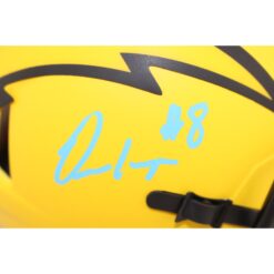 Omarion Hampton Autographed Los Angeles Chargers Rave Mini Helmet Beckett 51641