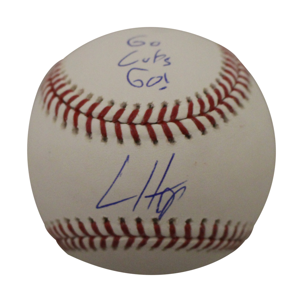 Ian Happ Autographed/Signed Chicago Cubs OML Baseball Go Cubs BAS 27359