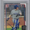 Ian Happ Autographed/Signed Chicago Cubs 2015 Bowman Draft Card BAS Slab 25205