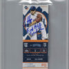 Ian Happ Autographed Chicago Cubs Ticket First MLB Grand Slam BAS Slab 25253