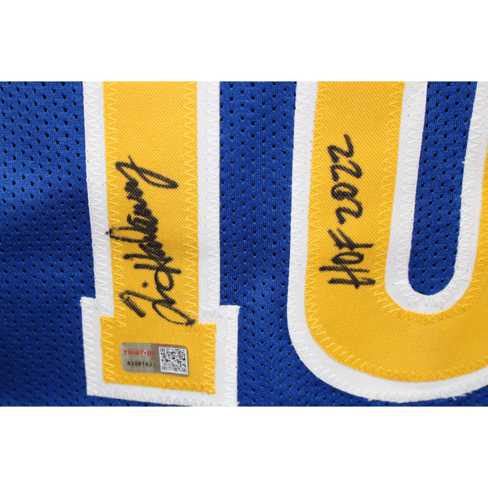 Tim Hardaway Autographed/Signed Pro Style Blue Jersey HOF TRI