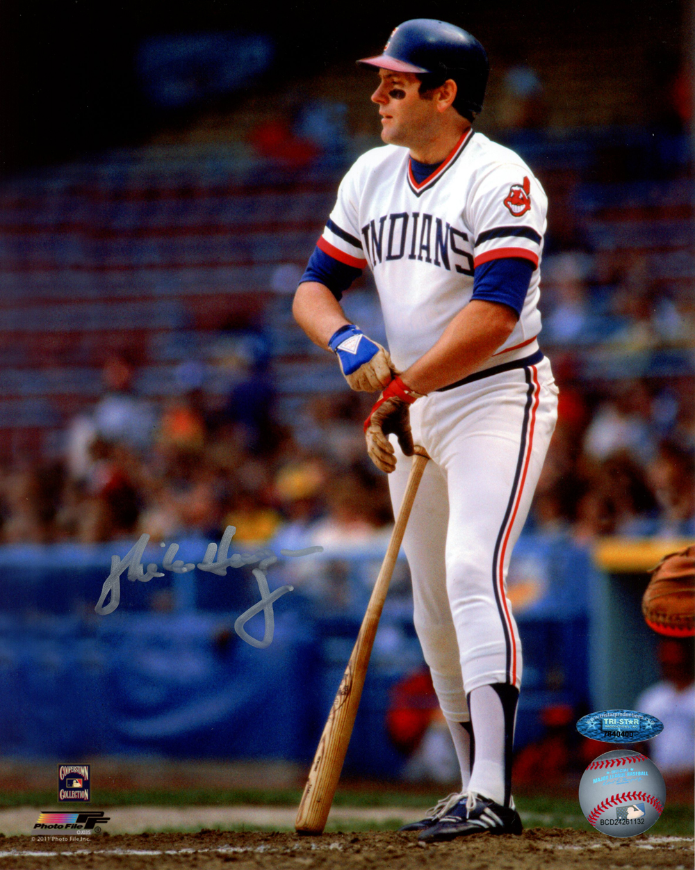 Mike Hargrove Autographed/Signed Cleveland Indians 8x10 Photo Tristar