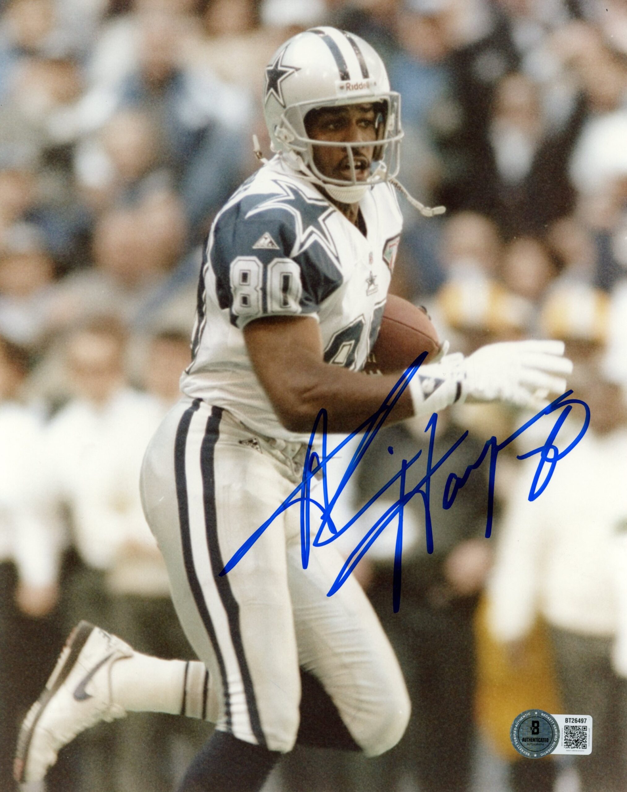 Alvin Harper Autographed/Signed Dallas Cowboys 8x10 Photo Beckett 56819 1 Alvin Harper Autographed/Signed Dallas Cowboys 8x10 Photo Beckett 56819