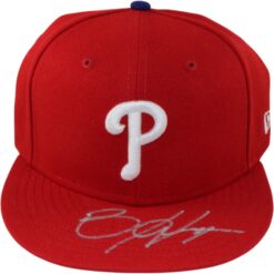 Bryce Haper Autographed Philadelphia Phillies sz 7 New Era Hat Fanatics 54561