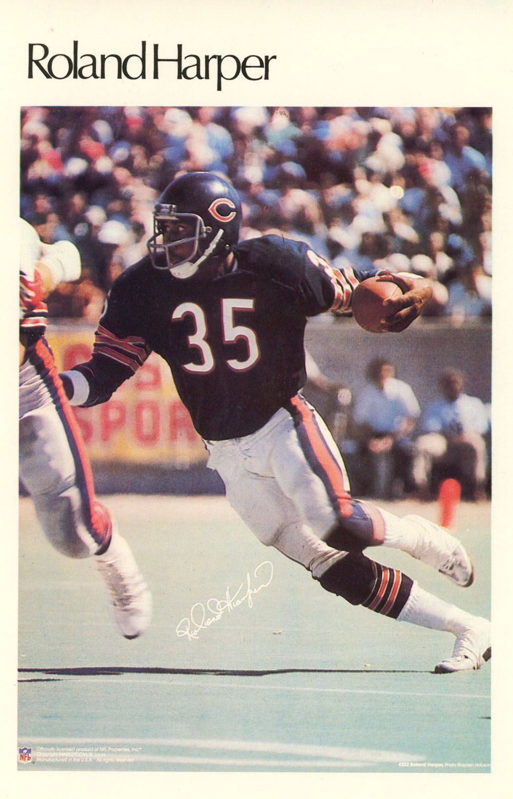 Roland Harper Chicago Bears Mini Poster 5/50 Marketcom 46224