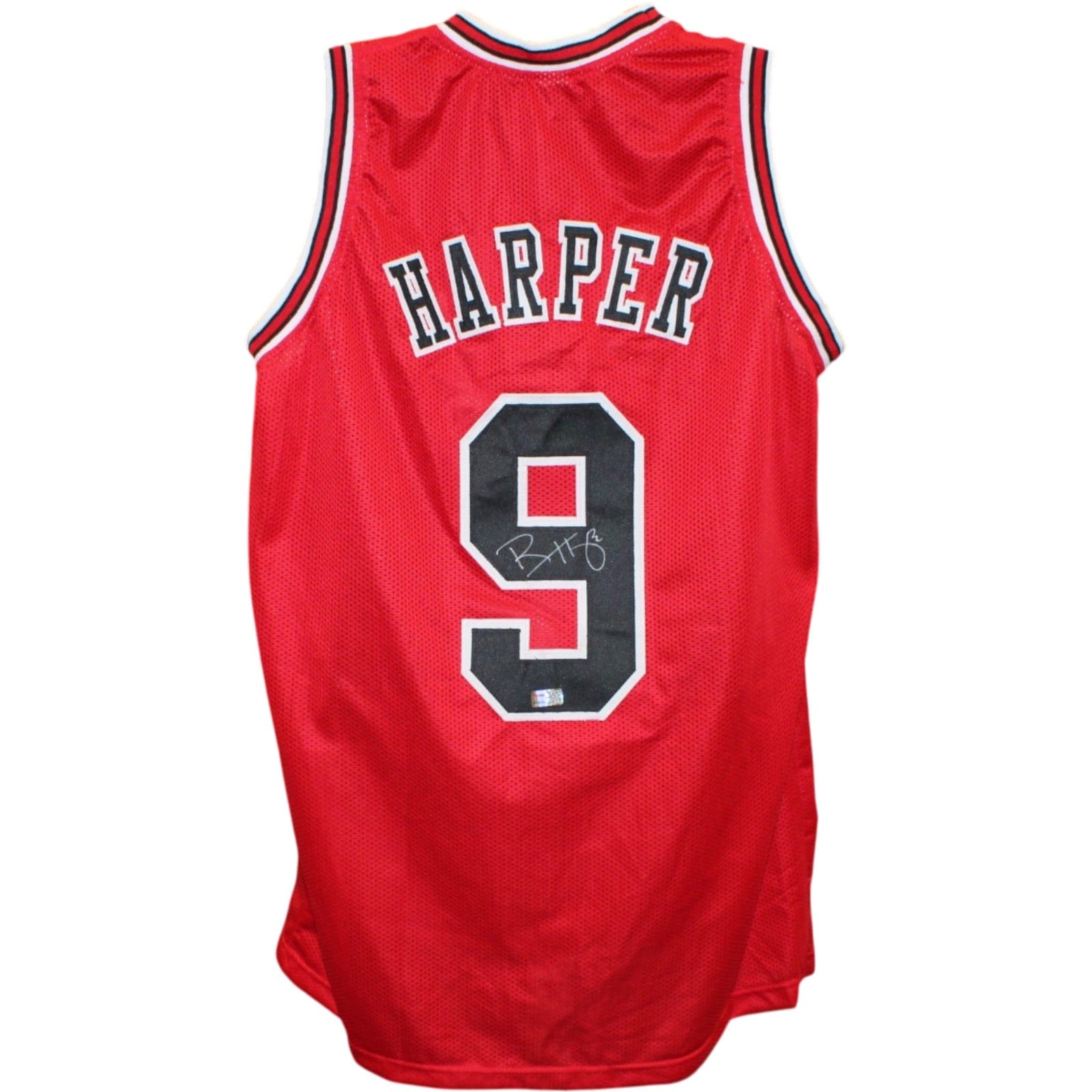 Ron Harper Autographed Pro Style Jersey Red Size XL Tristar Productions 58753