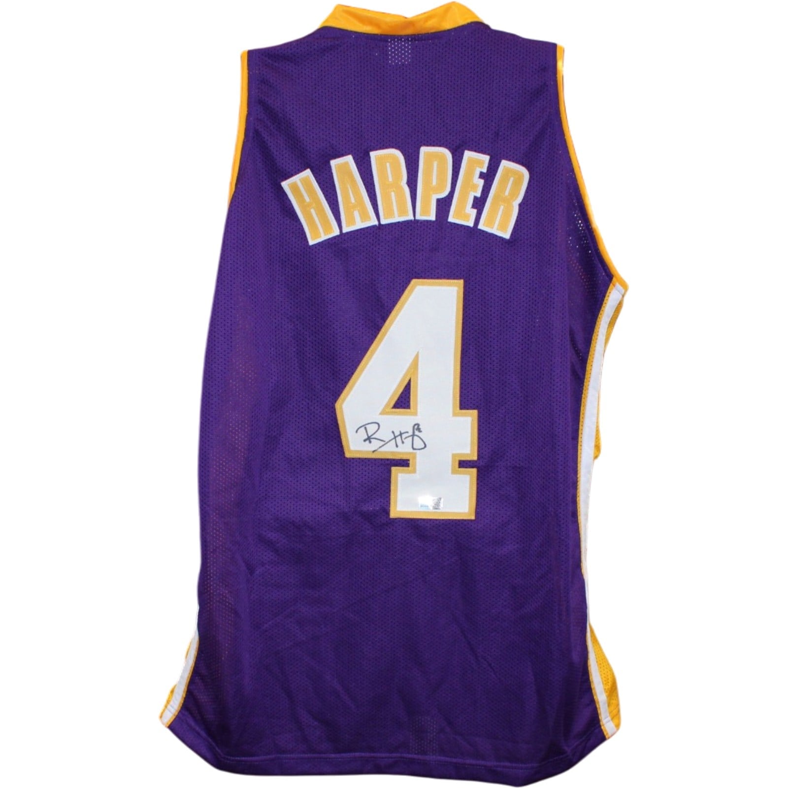 Ron Harper Autographed Pro Style Jersey Purple Size XL Tristar Productions 58781