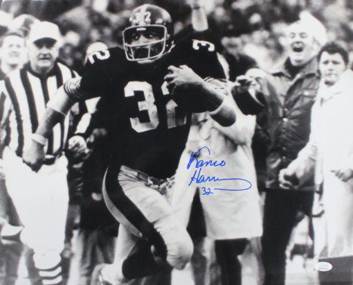 Franco Harris Autographed/Signed Pittsburgh Steelers 16x20 Photo JSA 24906 PF
