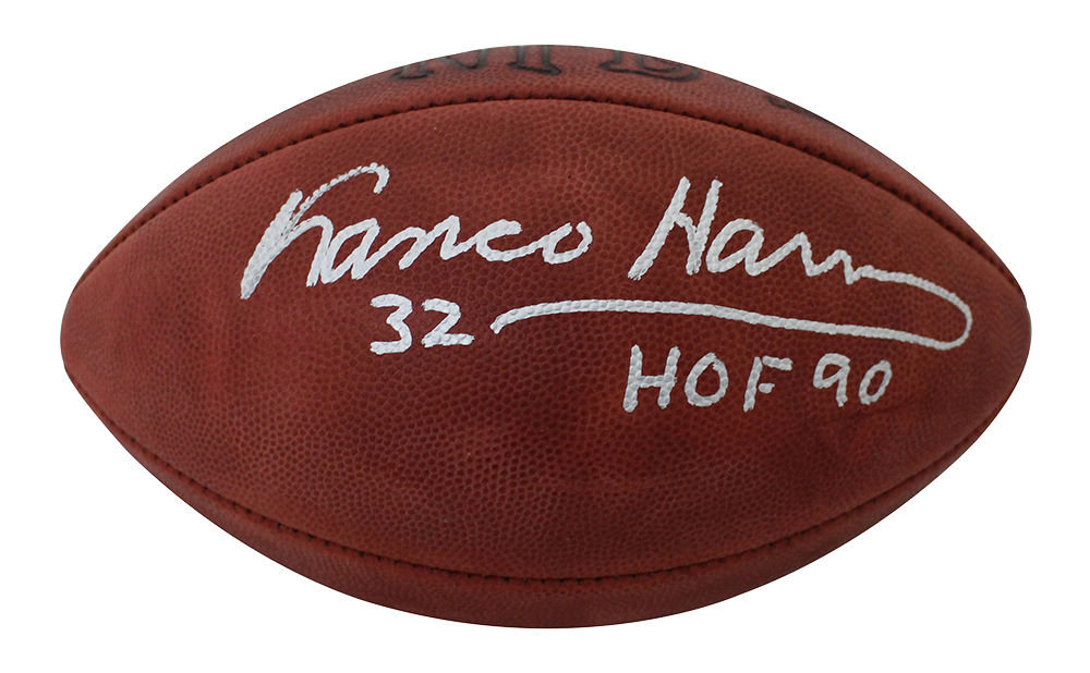 franco harris signed football
