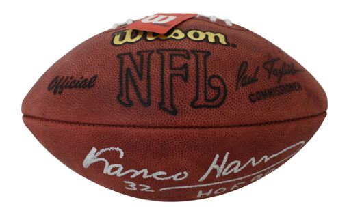 Franco Harris Autographed Pittsburgh Steelers Official Football HOF BAS 24909