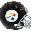 Franco Harris Signed Pittsburgh Steelers Authentic TB Helmet 3 Insc BAS 24911