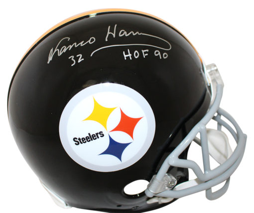 Franco Harris Autographed Pittsburgh Steelers Authentic TB Helmet HOF BAS 24912