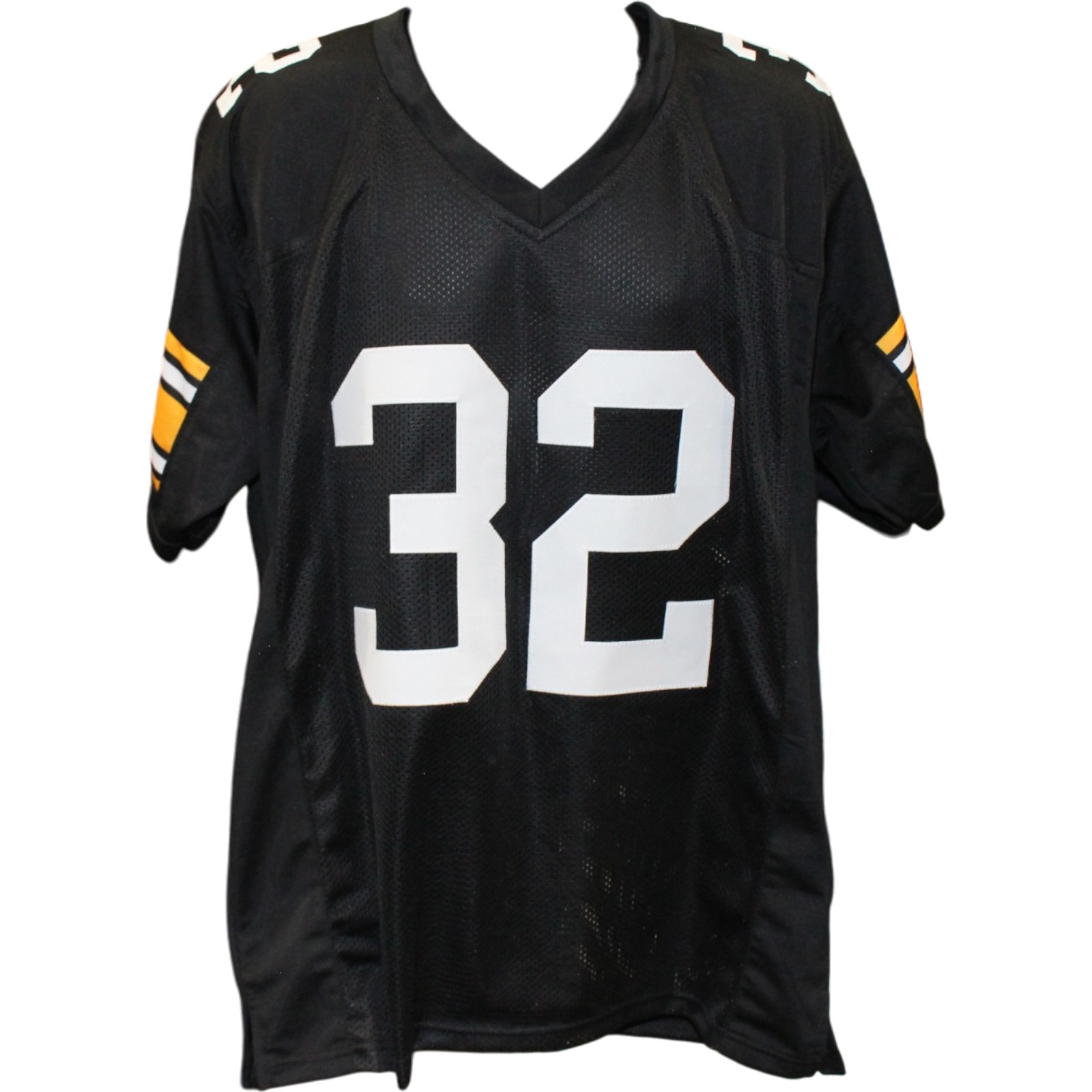 Franco Harris Autographed/Signed Pro Style Size XL Black Jersey JSA 57027 4 Franco Harris Autographed/Signed Pro Style Size XL Black Jersey JSA 57027