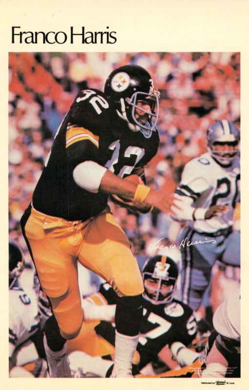 Franco Harris Pittsburgh Steelers Mini Poster 44/50 Marketcom 46235