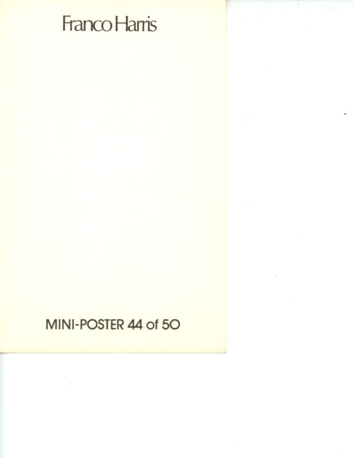 Franco Harris Pittsburgh Steelers Mini Poster 44/50 Marketcom 46235