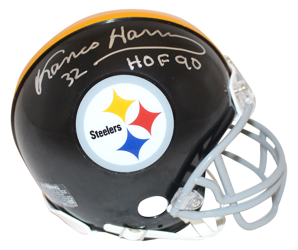 Franco Harris Autographed Pittsburgh Steelers TB Mini Helmet HOF BAS 28068