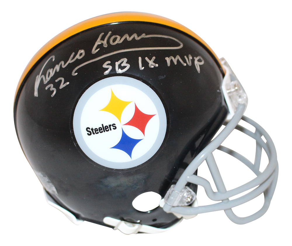 Franco Harris Autographed Pittsburgh Steelers TB Mini Helmet SB MVP BAS 28067