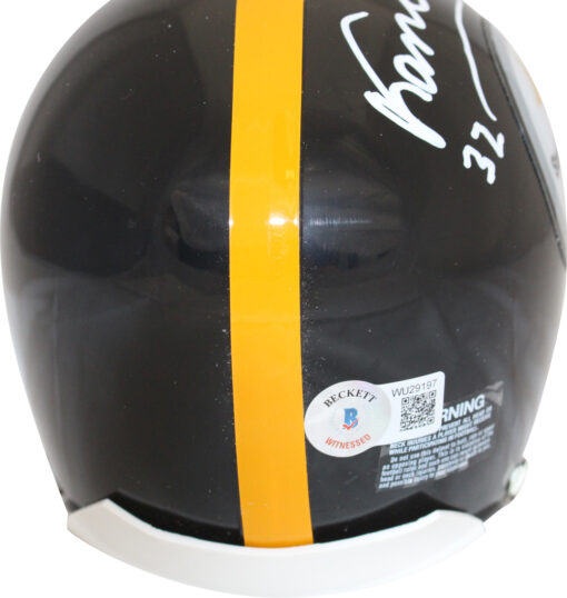 Franco Harris Signed Pittsburgh Steelers VSR4 63-76 Mini Helmet SB MVP BAS