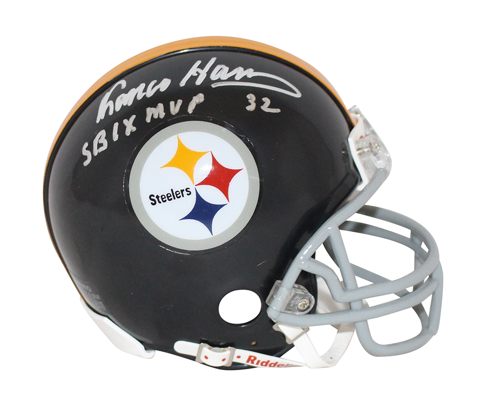 Franco Harris Autographed Pittsburgh Steelers TB Mini Helmet SB MVP JSA 31865