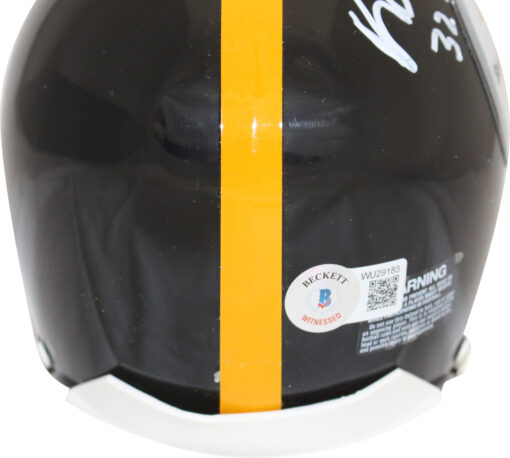 Franco Harris Signed Pittsburgh Steelers VSR4 63-76 Mini Helmet HOF BAS